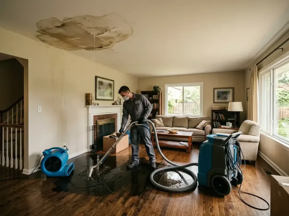 attic-pipe-burst-ceiling-drip-008 — frequently asked questions, Water Damage Restoration & Carpet Care in Oakland City, IN